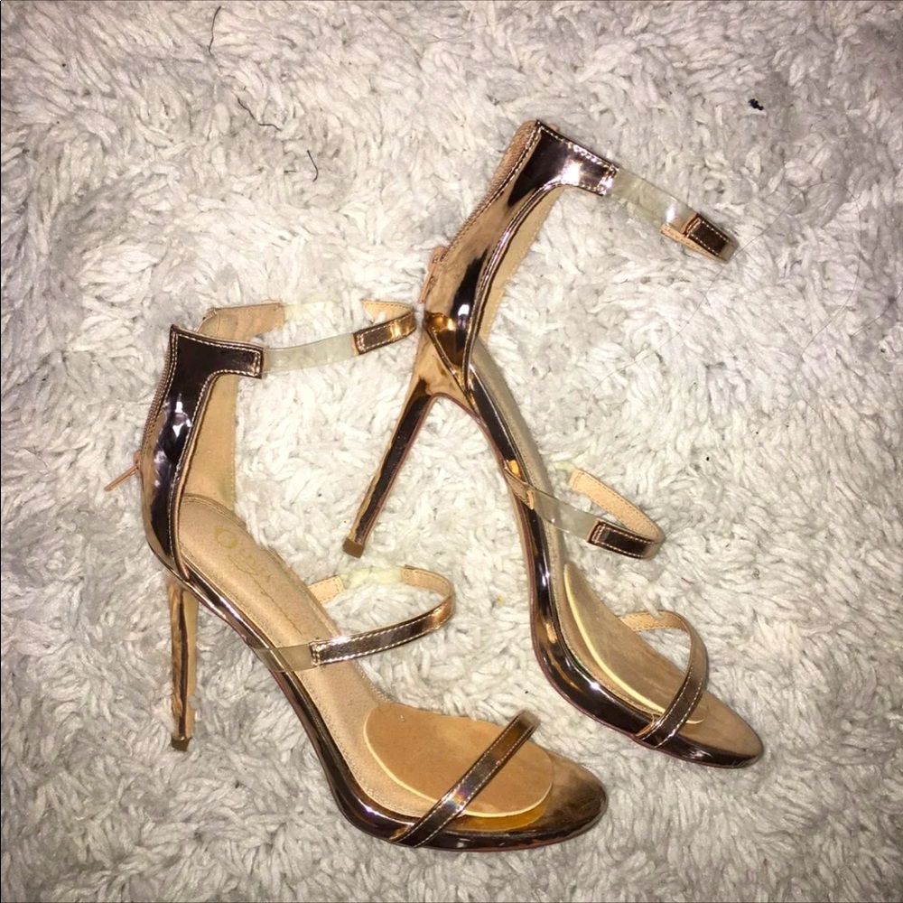 Rose gold heels